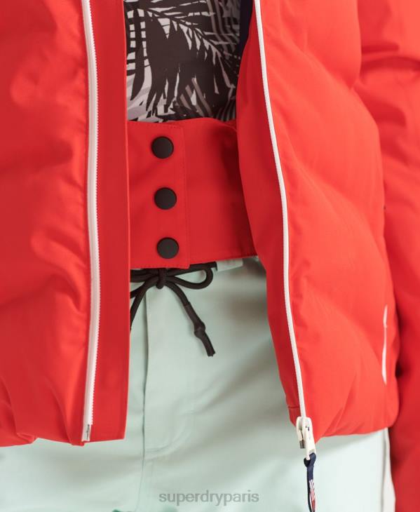 Superdry femmes doudoune motion pro D64Z3832 vêtements rouge