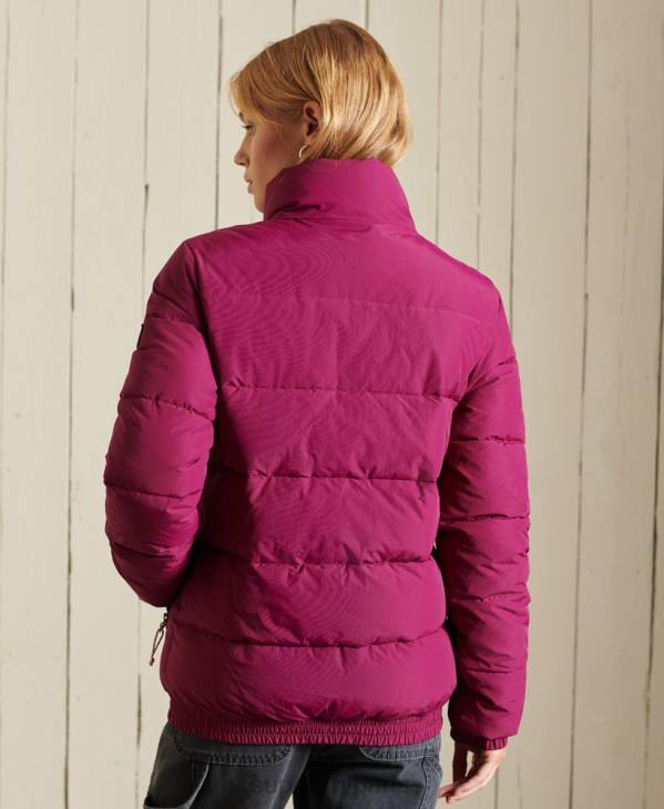Superdry femmes doudoune rétro source D64Z5587 vêtements violet