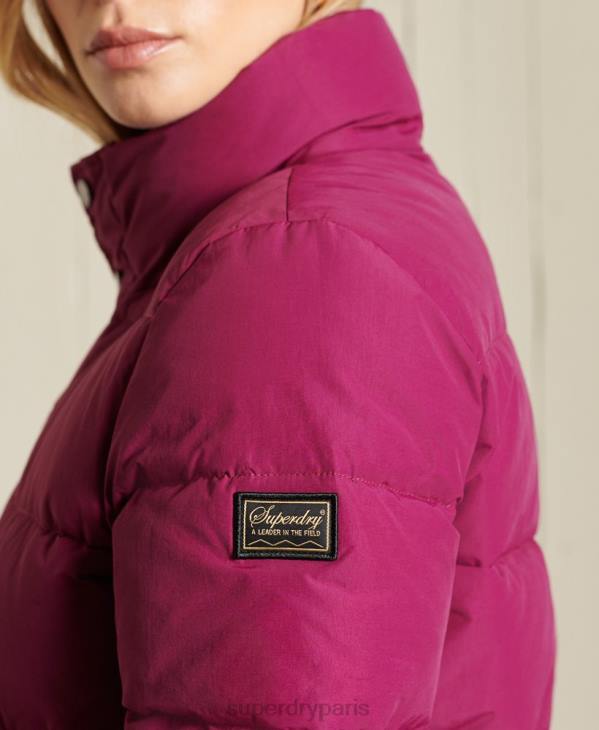 Superdry femmes doudoune rétro source D64Z5587 vêtements violet