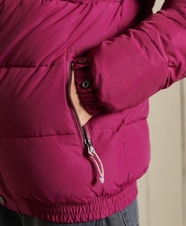 Superdry femmes doudoune rétro source D64Z5587 vêtements violet