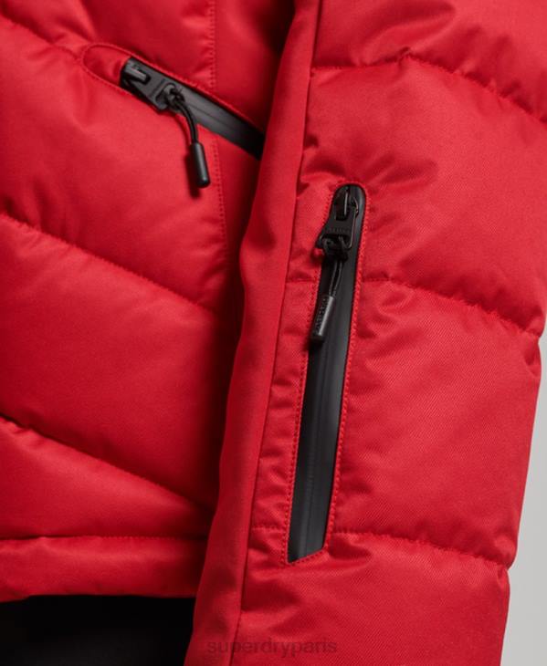 Superdry femmes doudoune snow luxe D64Z3566 vêtements rouge