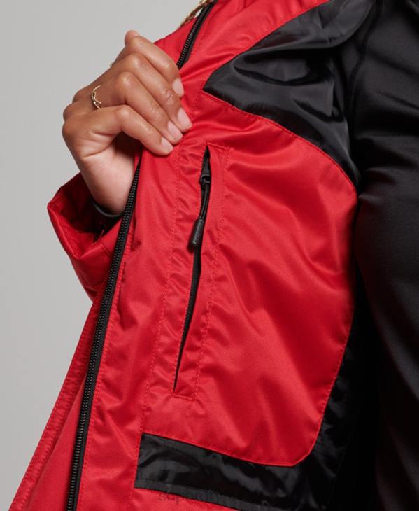 Superdry femmes doudoune snow luxe D64Z3566 vêtements rouge