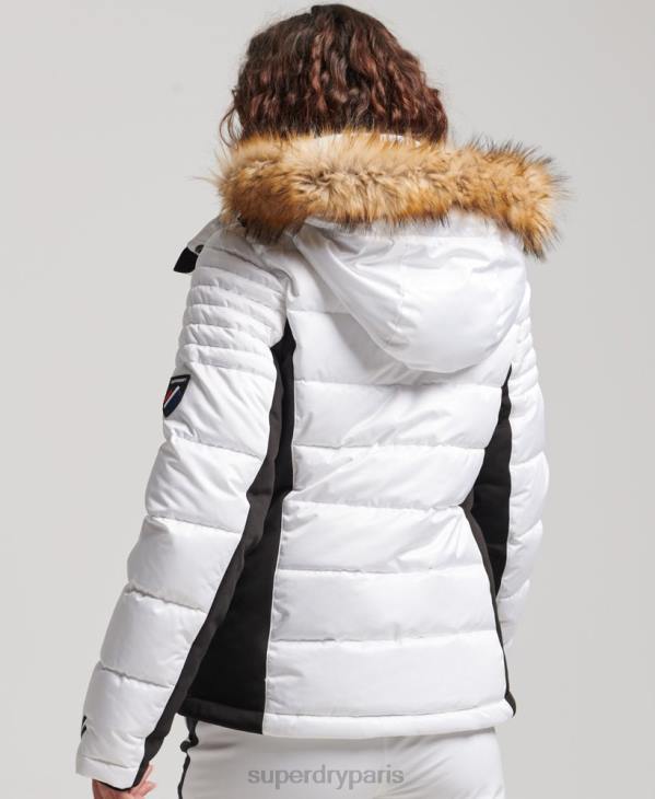 Superdry femmes doudoune snow luxe D64Z3567 vêtements blanc
