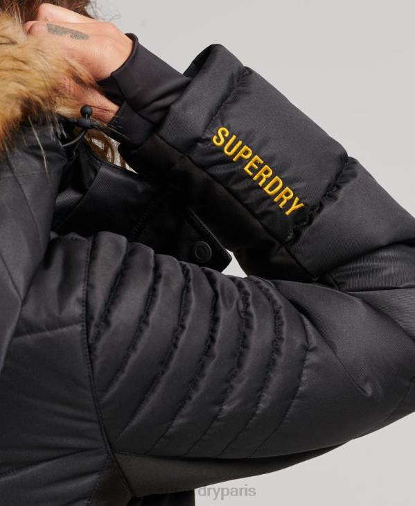 Superdry femmes doudoune snow luxe D64Z3568 vêtements noir