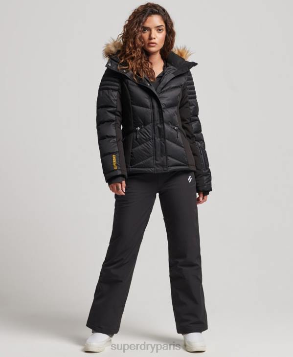 Superdry femmes doudoune snow luxe D64Z3568 vêtements noir