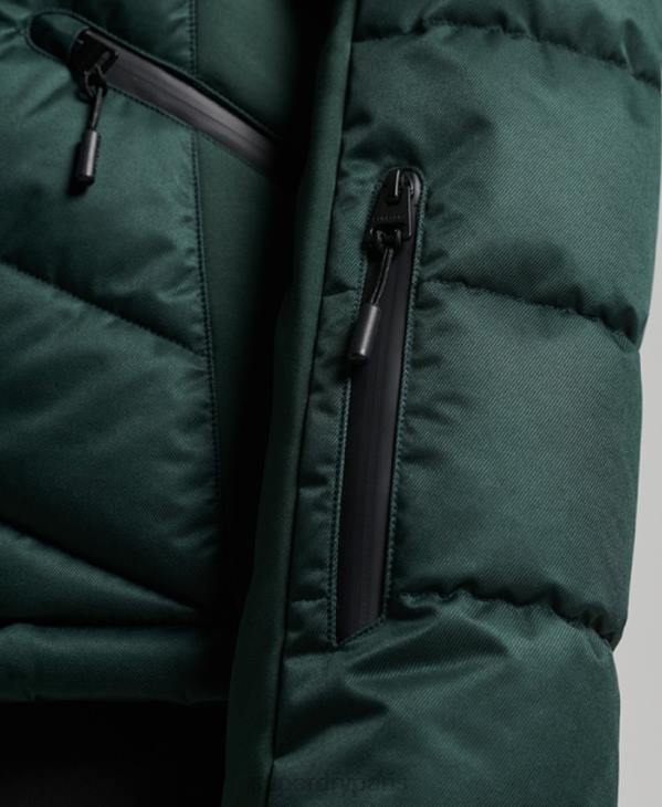 Superdry femmes doudoune snow luxe D64Z3680 vêtements vert