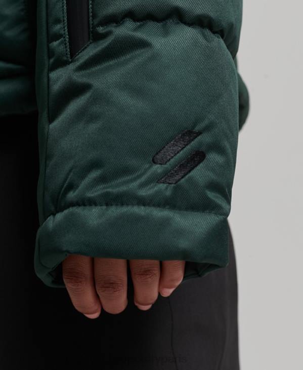 Superdry femmes doudoune snow luxe D64Z3680 vêtements vert