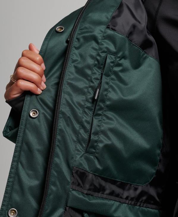 Superdry femmes doudoune snow luxe D64Z3680 vêtements vert