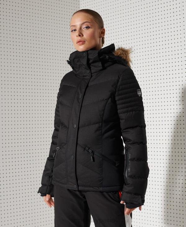 Superdry femmes doudoune snow luxe D64Z5543 vêtements noir