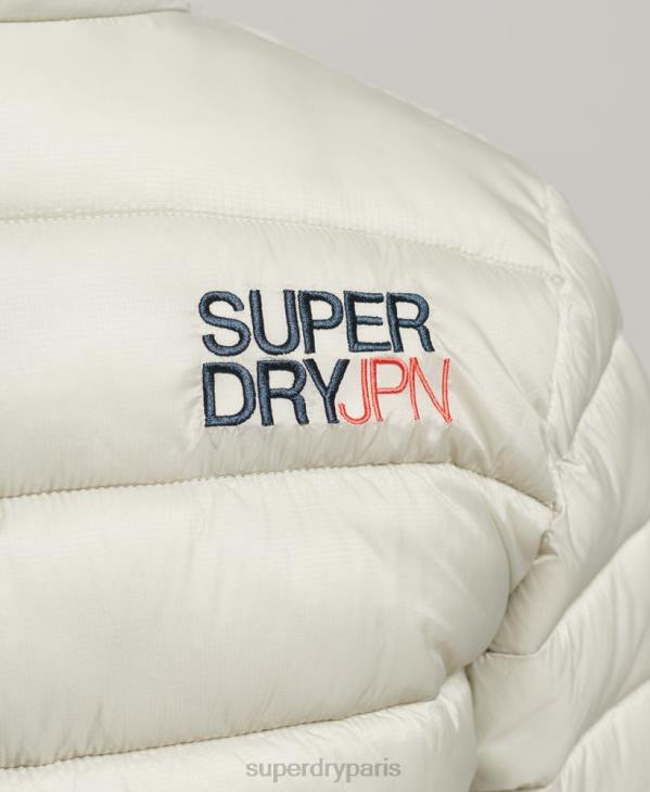 Superdry femmes doudoune sport courte légère D64Z3614 vêtements gris