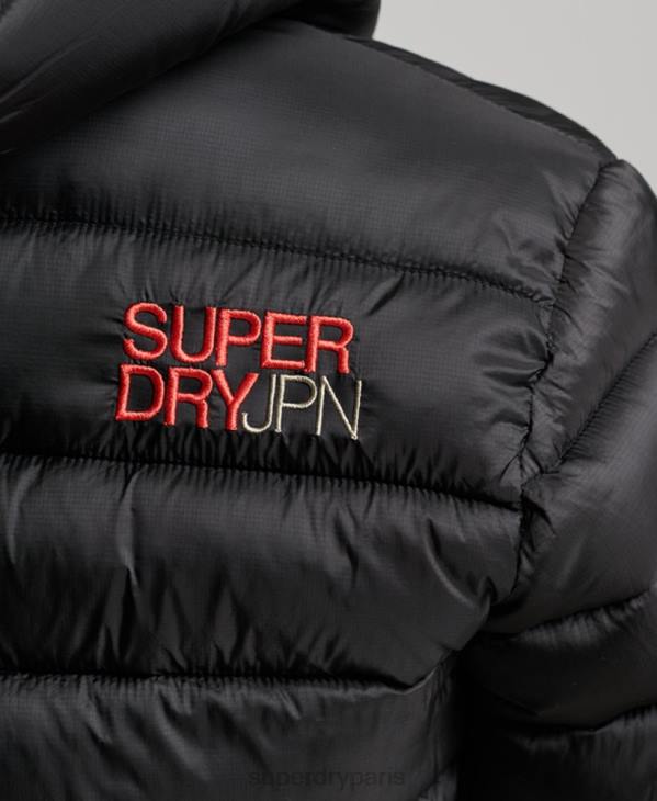 Superdry femmes doudoune sport courte légère D64Z3787 vêtements noir