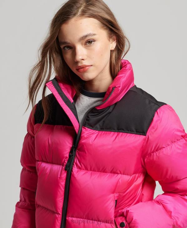 Superdry femmes doudoune sportstyle code D64Z5491 vêtements rose