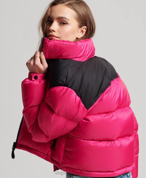 Superdry femmes doudoune sportstyle code D64Z5491 vêtements rose