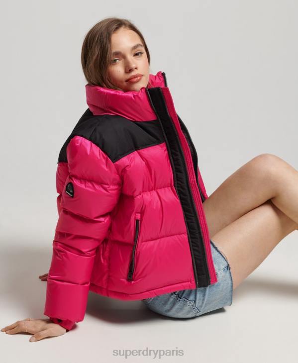 Superdry femmes doudoune sportstyle code D64Z5491 vêtements rose