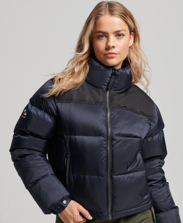 Superdry femmes doudoune sportstyle code D64Z5507 vêtements marine