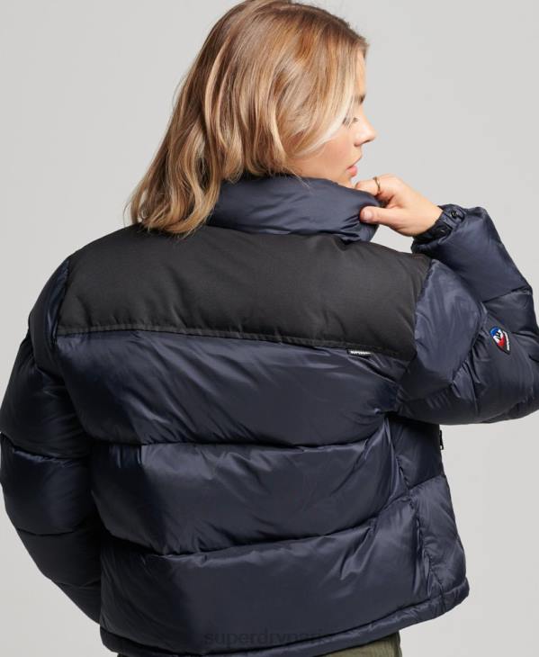 Superdry femmes doudoune sportstyle code D64Z5507 vêtements marine