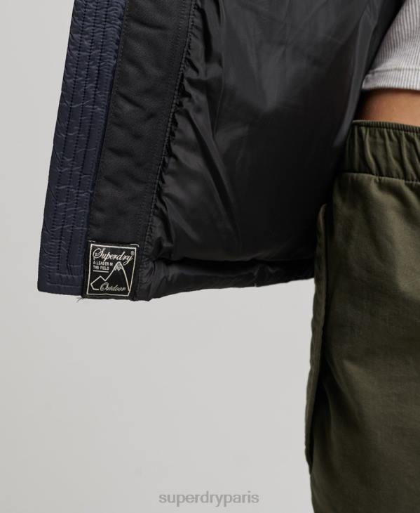 Superdry femmes doudoune sportstyle code D64Z5507 vêtements marine