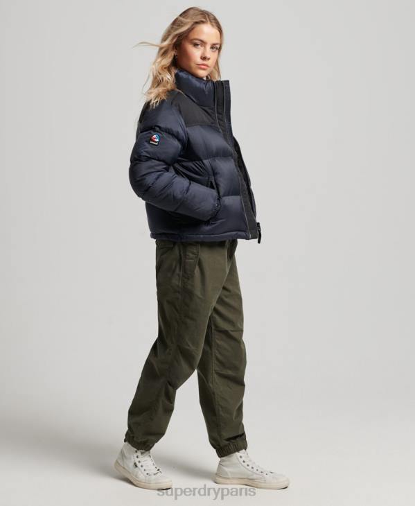 Superdry femmes doudoune sportstyle code D64Z5507 vêtements marine