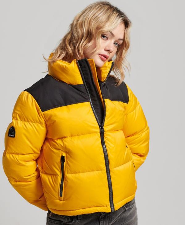 Superdry femmes doudoune sportstyle code D64Z5511 vêtements jaune
