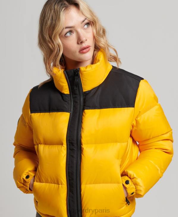 Superdry femmes doudoune sportstyle code D64Z5511 vêtements jaune