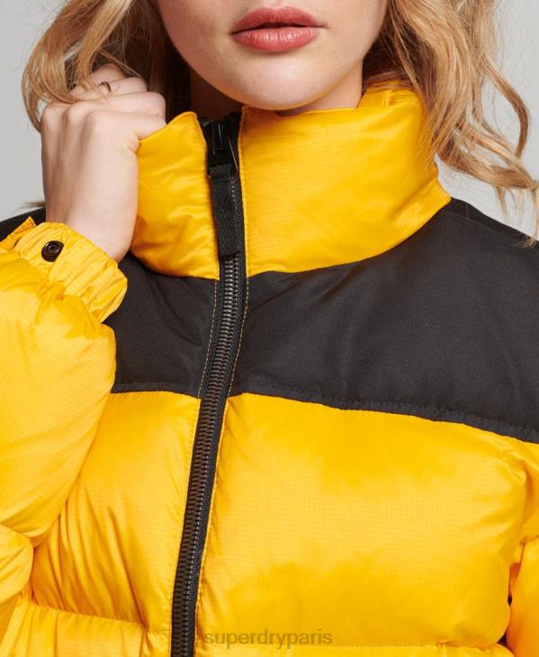 Superdry femmes doudoune sportstyle code D64Z5511 vêtements jaune