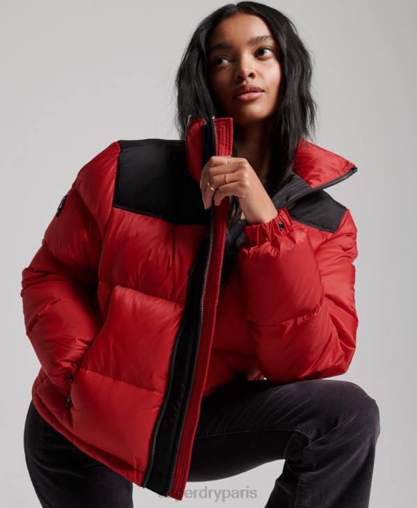 Superdry femmes doudoune sportstyle code D64Z5524 vêtements rouge
