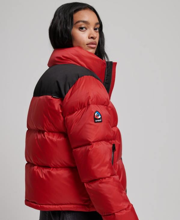 Superdry femmes doudoune sportstyle code D64Z5524 vêtements rouge