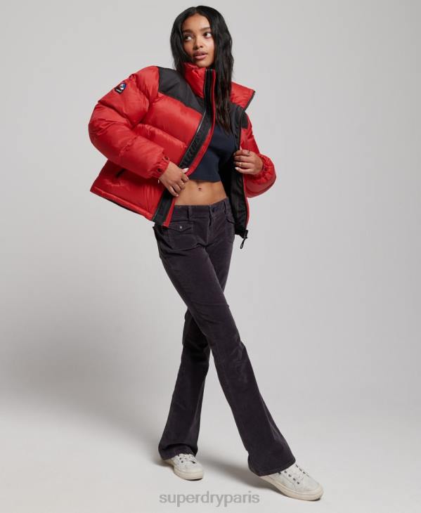 Superdry femmes doudoune sportstyle code D64Z5524 vêtements rouge