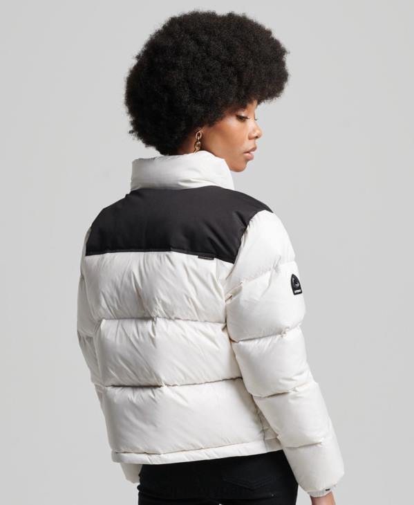 Superdry femmes doudoune sportstyle code D64Z5579 vêtements blanc
