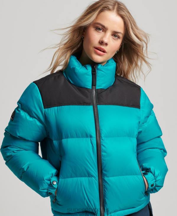 Superdry femmes doudoune sportstyle code D64Z5631 vêtements vert
