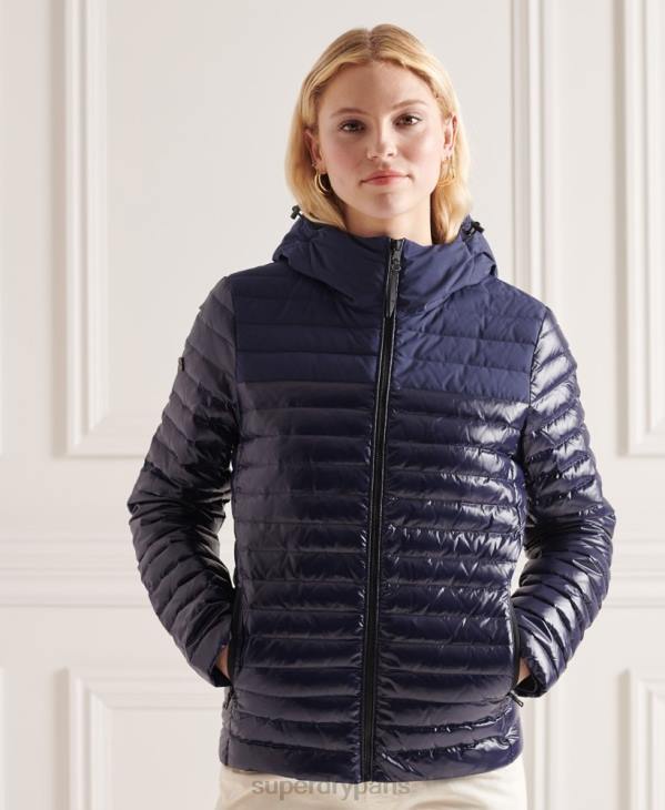 Superdry femmes doudoune studios contrast core D64Z5635 vêtements marine