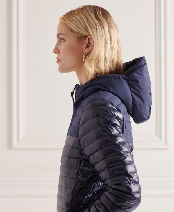Superdry femmes doudoune studios contrast core D64Z5635 vêtements marine