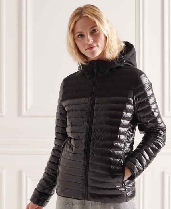 Superdry femmes doudoune studios contrast core D64Z5710 vêtements noir