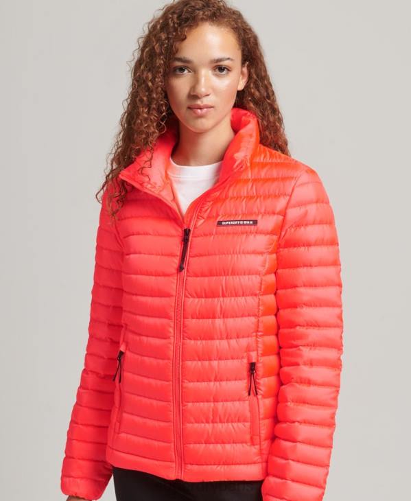 Superdry femmes doudoune tech core D64Z3714 vêtements corail