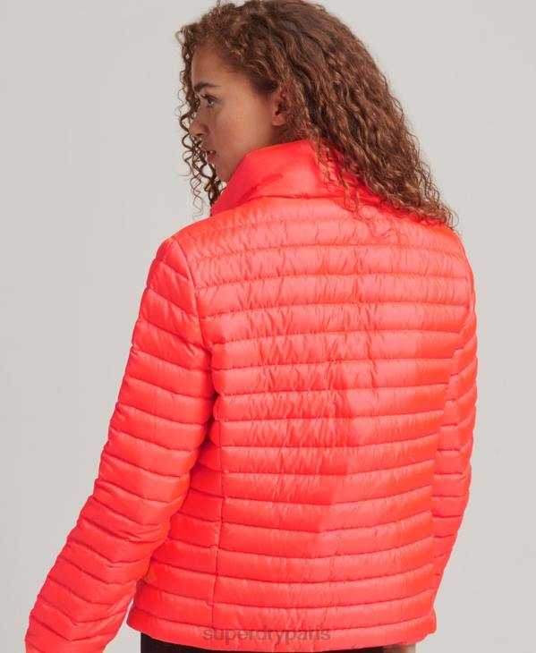 Superdry femmes doudoune tech core D64Z3714 vêtements corail