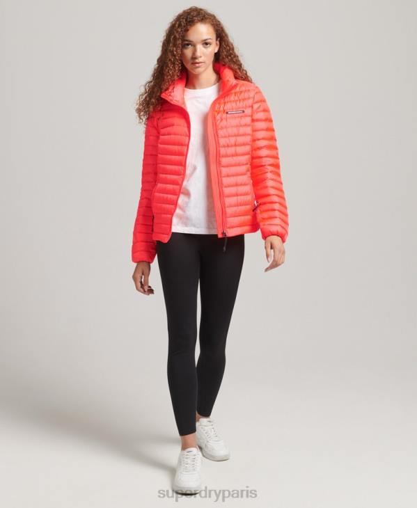 Superdry femmes doudoune tech core D64Z3714 vêtements corail