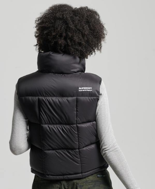 Superdry femmes gilet de sport de montagne D64Z5646 vêtements noir