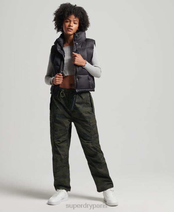 Superdry femmes gilet de sport de montagne D64Z5646 vêtements noir