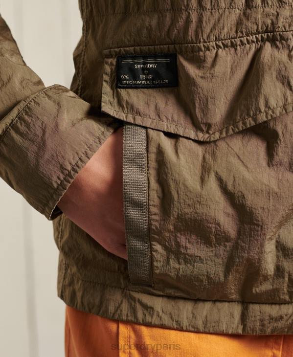 Superdry femmes nouvelle veste militaire m65 D64Z5657 vêtements beige