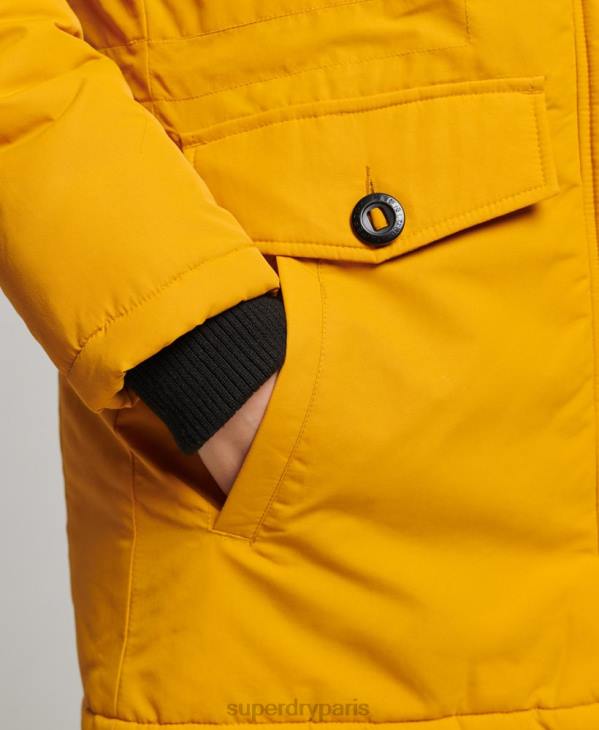 Superdry femmes parka ashley everest D64Z5740 vêtements jaune