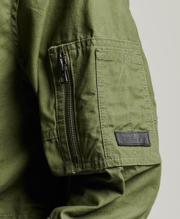 Superdry femmes parka de terrain D64Z5433 vêtements kaki