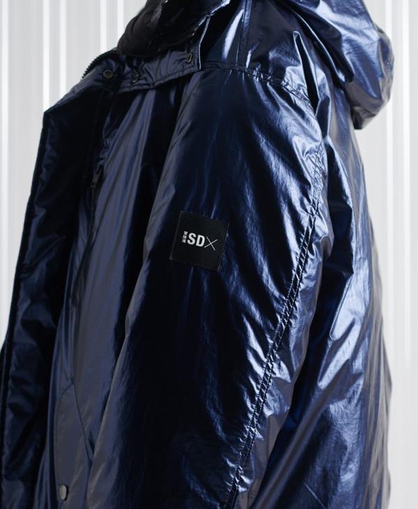 Superdry femmes parka double sdx en édition limitée D64Z1192 vêtements marine