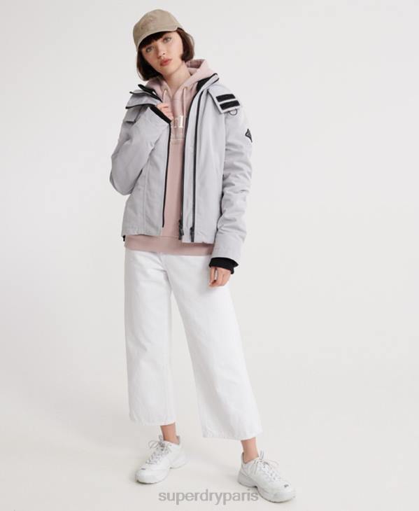 Superdry femmes pouf technique sd-coupe-vent D64Z5704 vêtements crème