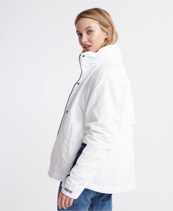 Superdry femmes veste 4 en 1 essentiel manches longues D64Z3857 vêtements crème