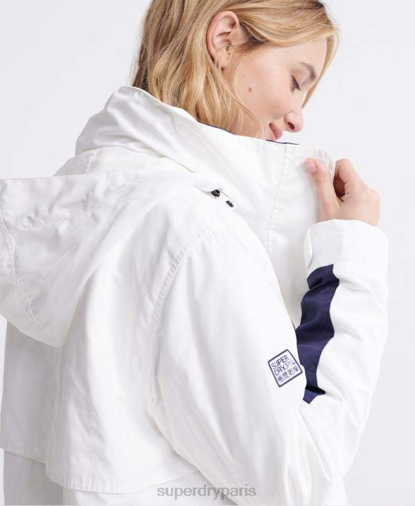 Superdry femmes veste 4 en 1 essentiel manches longues D64Z3857 vêtements crème