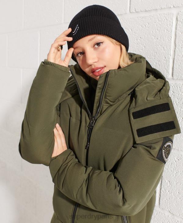 Superdry femmes veste bomber code everest D64Z5613 vêtements kaki