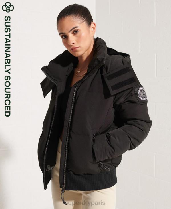 Superdry femmes veste bomber code everest D64Z5673 vêtements noir