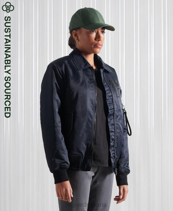 Superdry femmes veste bomber energy ma2 D64Z5523 vêtements marine