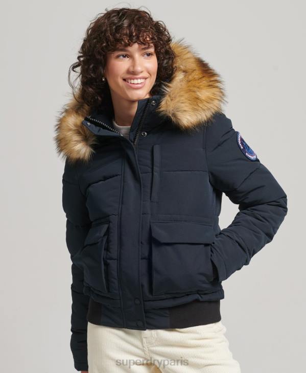 Superdry femmes veste bomber everest D64Z3769 vêtements marine