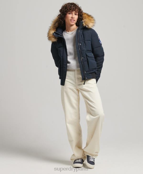 Superdry femmes veste bomber everest D64Z3769 vêtements marine